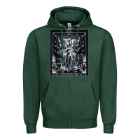 Sports Green hecate tarot card triple moon goddess witch wiccan pagan Zipper Hoodie - artisFamous