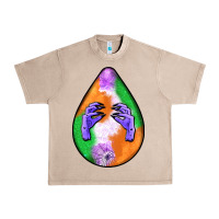 French Oak halloween hands teardrop Urban Heavy Tee - BundleAndBundleShop