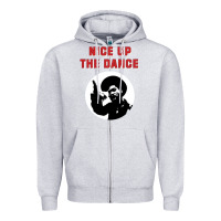 Heather Grey nice up the dance Zipper Hoodie - artisFamous