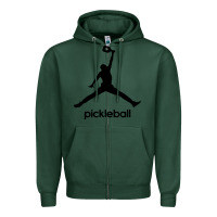 Sports Green funny pickleball Zipper Hoodie - artisFamous