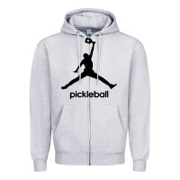Heather Grey funny pickleball Zipper Hoodie - artisFamous