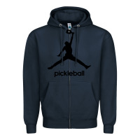 Navy funny pickleball Zipper Hoodie - artisFamous