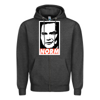 Charcoal Heather norm macdonald Zipper Hoodie - artisFamous