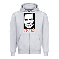 Heather Grey norm macdonald Zipper Hoodie - artisFamous