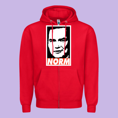 Norm Macdonald Zipper Hoodie Designed By Artisfamous