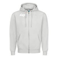 Dove Grey axe capital Zipper Hoodie - artisFamous