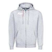 Heather Grey axe capital Zipper Hoodie - artisFamous