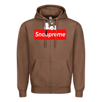 Chestnut snoopreme Zipper Hoodie - artisFamous