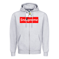 Heather Grey snoopreme Zipper Hoodie - artisFamous