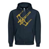 Navy x wing starfighter Zipper Hoodie - artisFamous