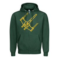 Sports Green x wing starfighter Zipper Hoodie - artisFamous