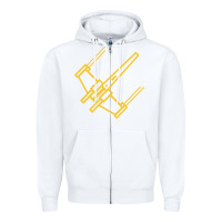 White x wing starfighter Zipper Hoodie - artisFamous