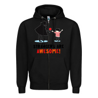 Black strangers are awesome Zipper Hoodie - artisFamous
