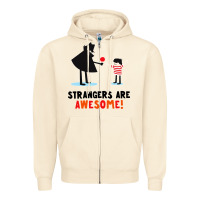Sandshell strangers are awesome Zipper Hoodie - artisFamous