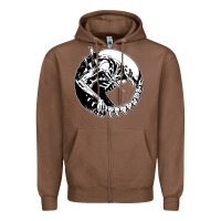 Chestnut xenomorph Zipper Hoodie - artisFamous