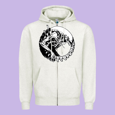 Xenomorph Zipper Hoodie Designed By Artisfamous
