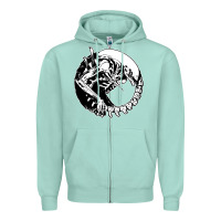 Seafoam xenomorph Zipper Hoodie - artisFamous
