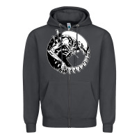 Smoke xenomorph Zipper Hoodie - artisFamous