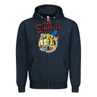 Navy the simpsons funny family Zipper Hoodie - artisFamous