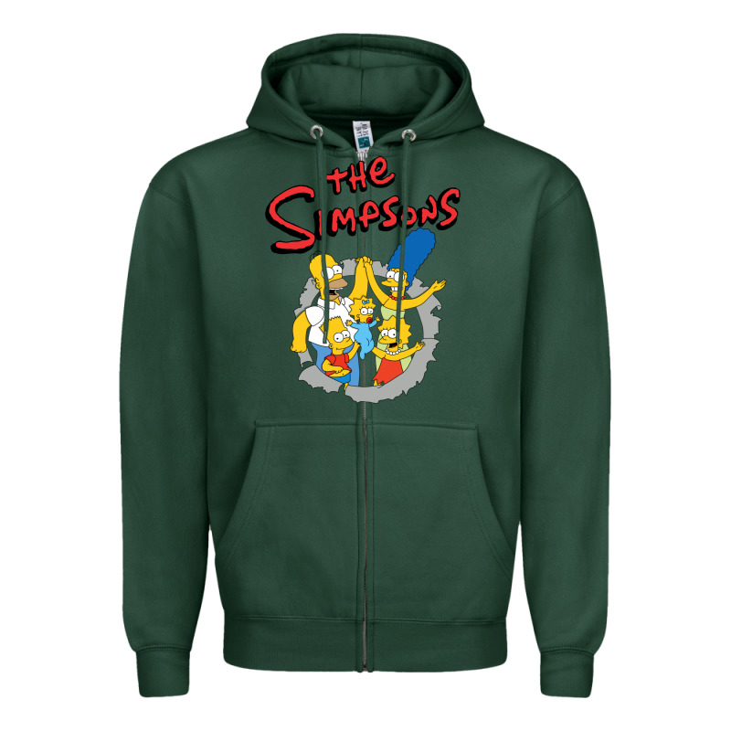 The Simpsons Funny Family Zipper Hoodie by artisFamous | Teevron