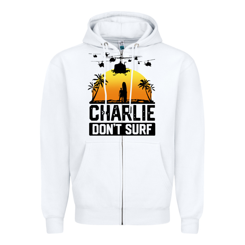 Summer Vacation Charlie Don't Surf Zipper Hoodie by artisFamous | Teevron