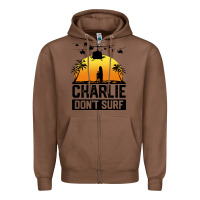 Chestnut summer vacation charlie don't surf Zipper Hoodie - artisFamous