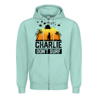 Seafoam summer vacation charlie don't surf Zipper Hoodie - artisFamous