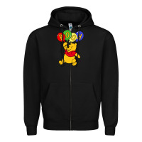 Black hunny the pooh Zipper Hoodie - artisFamous