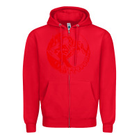 Red xenomorph Zipper Hoodie - artisFamous