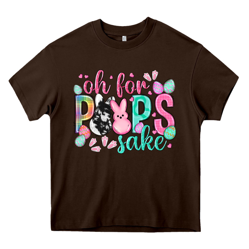 Oh For Peeps Sake Cowhide Easter Day Heavy Core Tee by HowdyJamesFarm | Teevron