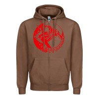 Chestnut xenomorph Zipper Hoodie - artisFamous