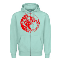 Seafoam xenomorph Zipper Hoodie - artisFamous