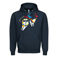 Navy blues brothers Zipper Hoodie - artisFamous