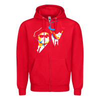 Red blues brothers Zipper Hoodie - artisFamous