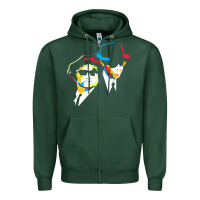 Sports Green blues brothers Zipper Hoodie - artisFamous