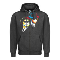 Charcoal Heather blues brothers Zipper Hoodie - artisFamous