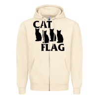 Sandshell cat flag Zipper Hoodie - artisFamous