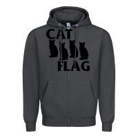 Smoke cat flag Zipper Hoodie - artisFamous