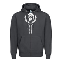 Smoke sparta krieger fitness   molon labe Zipper Hoodie - artisFamous