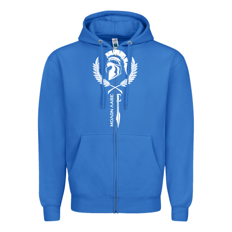 Sparta Krieger Fitness   Molon Labe Zipper Hoodie by artisFamous | Teevron