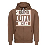 Chestnut straight outta refills funny pharmacy technician pharmacist Zipper Hoodie - artisFamous