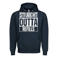 Navy straight outta refills funny pharmacy technician pharmacist Zipper Hoodie - artisFamous