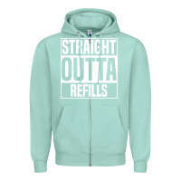 Seafoam straight outta refills funny pharmacy technician pharmacist Zipper Hoodie - artisFamous
