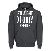 Smoke straight outta refills funny pharmacy technician pharmacist Zipper Hoodie - artisFamous
