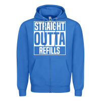 True Royal straight outta refills funny pharmacy technician pharmacist Zipper Hoodie - artisFamous