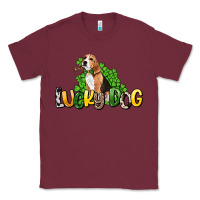 Burgundy lucky dog St. Patrick's Classic Tee - HowdyJamesFarm