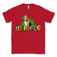Red lucky dog St. Patrick's Classic Tee - HowdyJamesFarm
