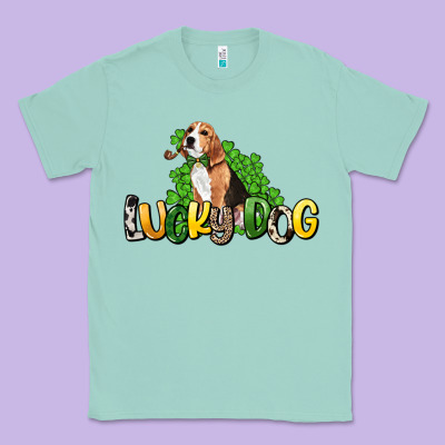 Lucky Dog St. Patrick's Classic Tee Designed By Howdyjamesfarm