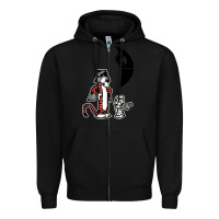 Black hobbes and calvin Zipper Hoodie - artisFamous