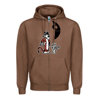 Chestnut hobbes and calvin Zipper Hoodie - artisFamous